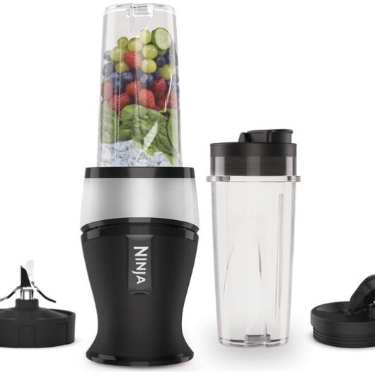 NINJA Nutri Ninja QB3001UKS Blender - Black & Silver