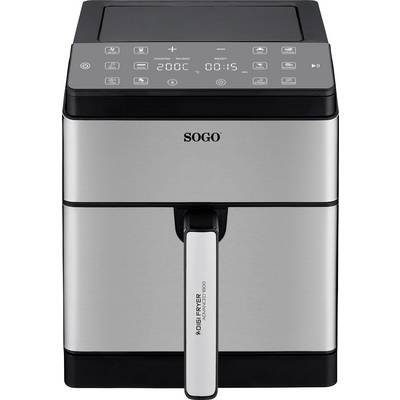 SOGO Human Technology Advanced 1800 Air fryer 8 l 1800 W Black, Stainless steel