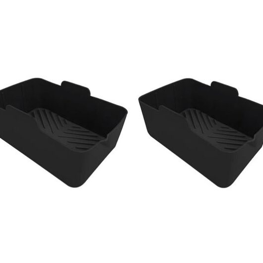 TOWER Rectangular Solid Air Fryer Trays - Set of 2