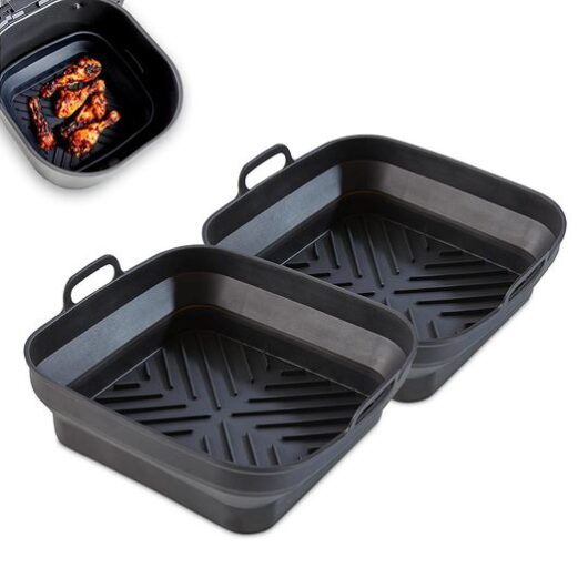 TOWER Square Foldable Air Fryer Trays - Set of 2