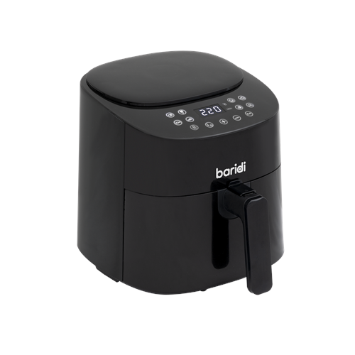 Baridi 3.5L Low Fat Air Fryer with Digital Rapid Air Oil Free Circulation System, 1300W, 8 Presets